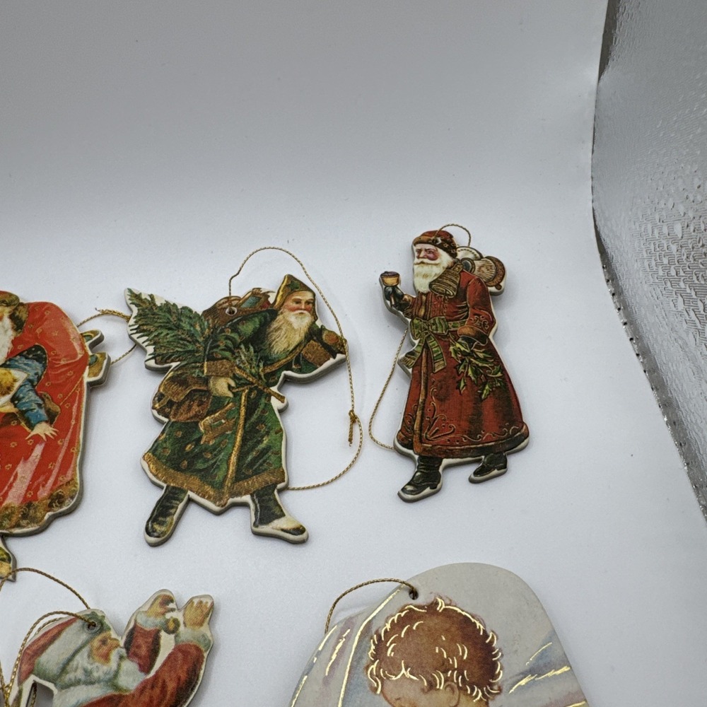 Set of 12 Merrimack Publishing 1977 & 1985 Victorian cutout cardboard ornaments - Picture 9 of 9